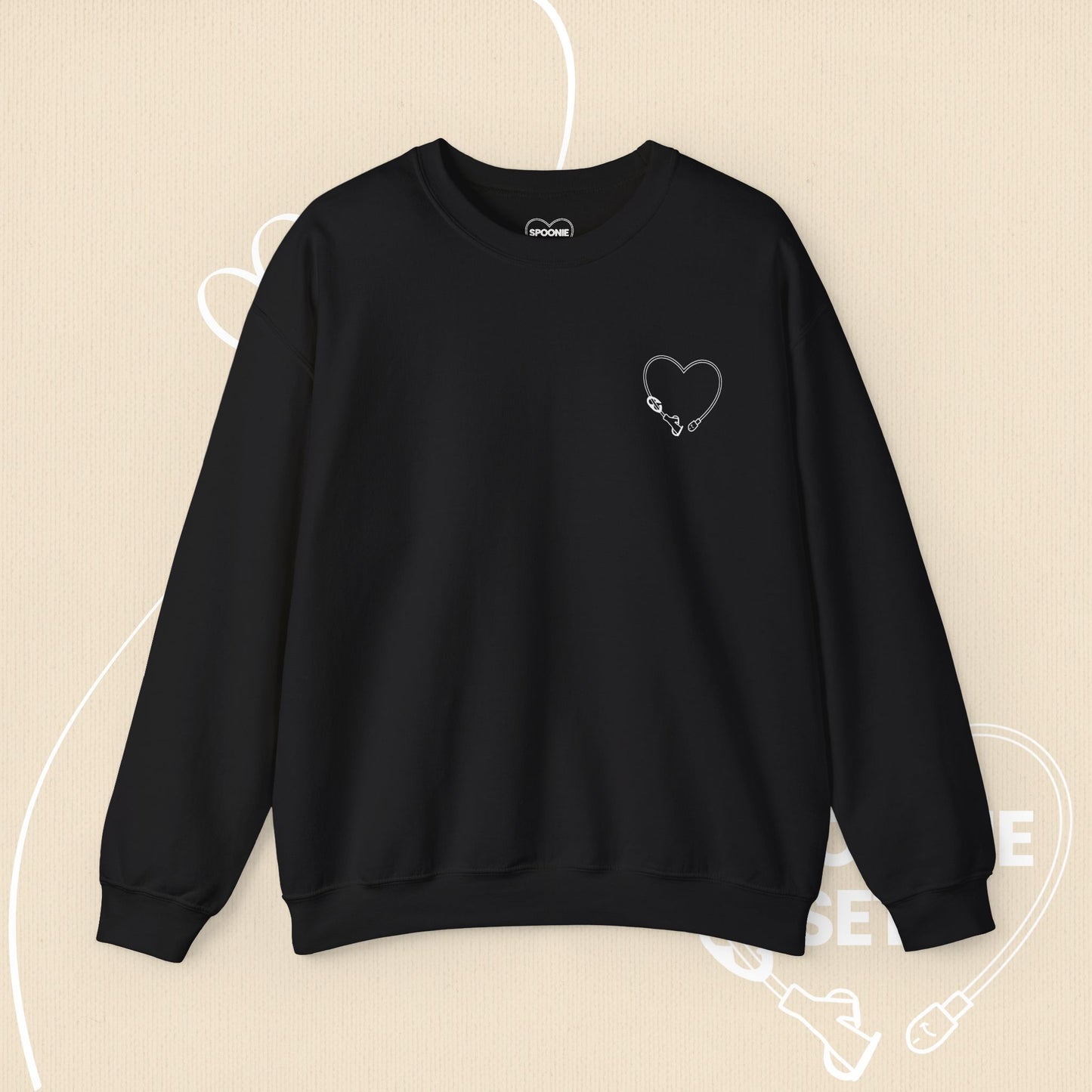 Heart Feeding Tube Sweatshirt: Medical Awareness, Chronic Illness Support