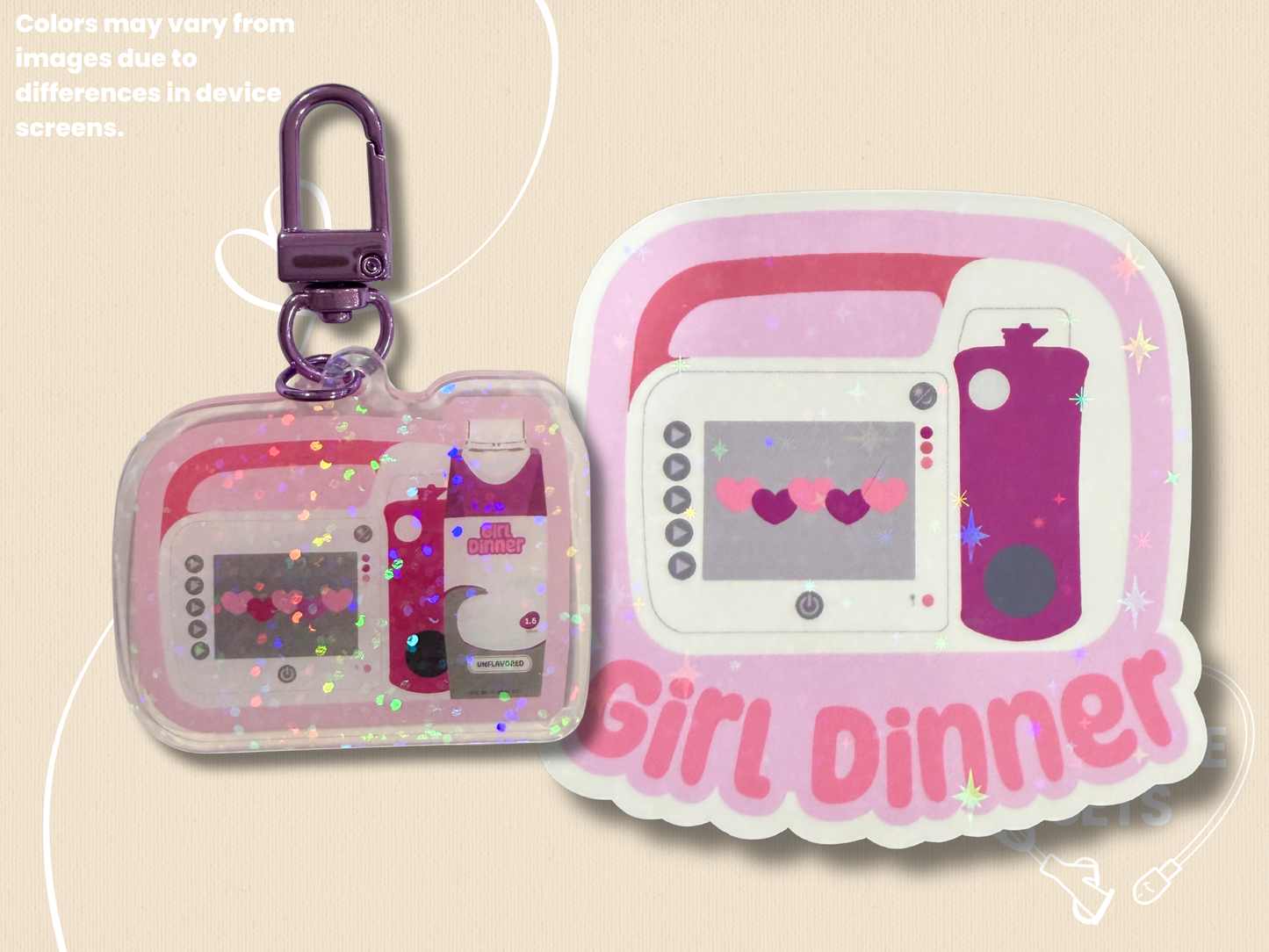 Girl Dinner Keychain Bundle - Omni Version-1-Spoonie Sets