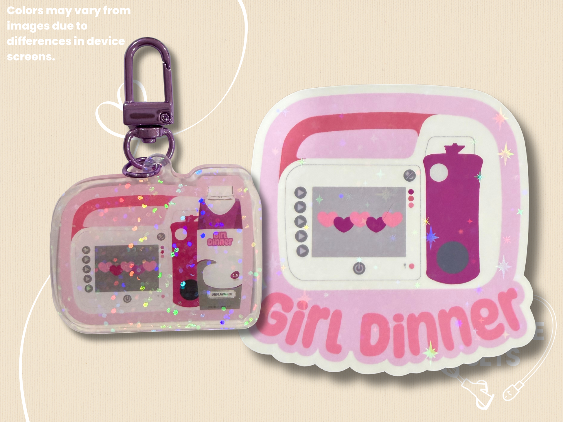 Girl Dinner Keychain Bundle - Omni Version-1-Spoonie Sets