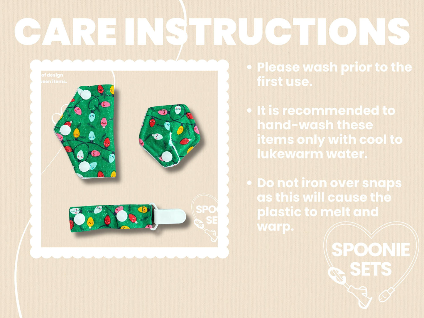 Port Cover - Glitter Rainbow Christmas Lights for G/GJ/J Feeding Tubes-2-Spoonie Sets