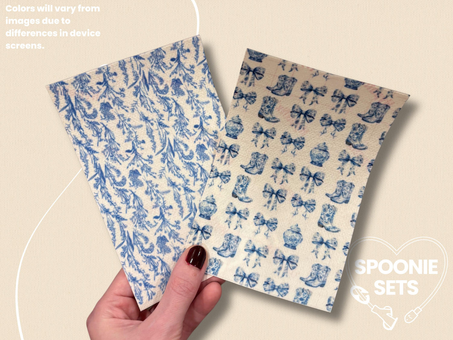 Chinoiserie Tubie Tape: Blue Floral, Cowgirl Boots for NG/NJ Feeding Tube/Central Line