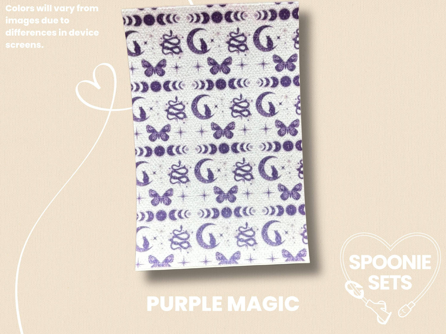 Witchy Tubie Tape: Green Potions, Purple Magic, Blue Mushrooms - Decorative Tape for Feeding Tubes