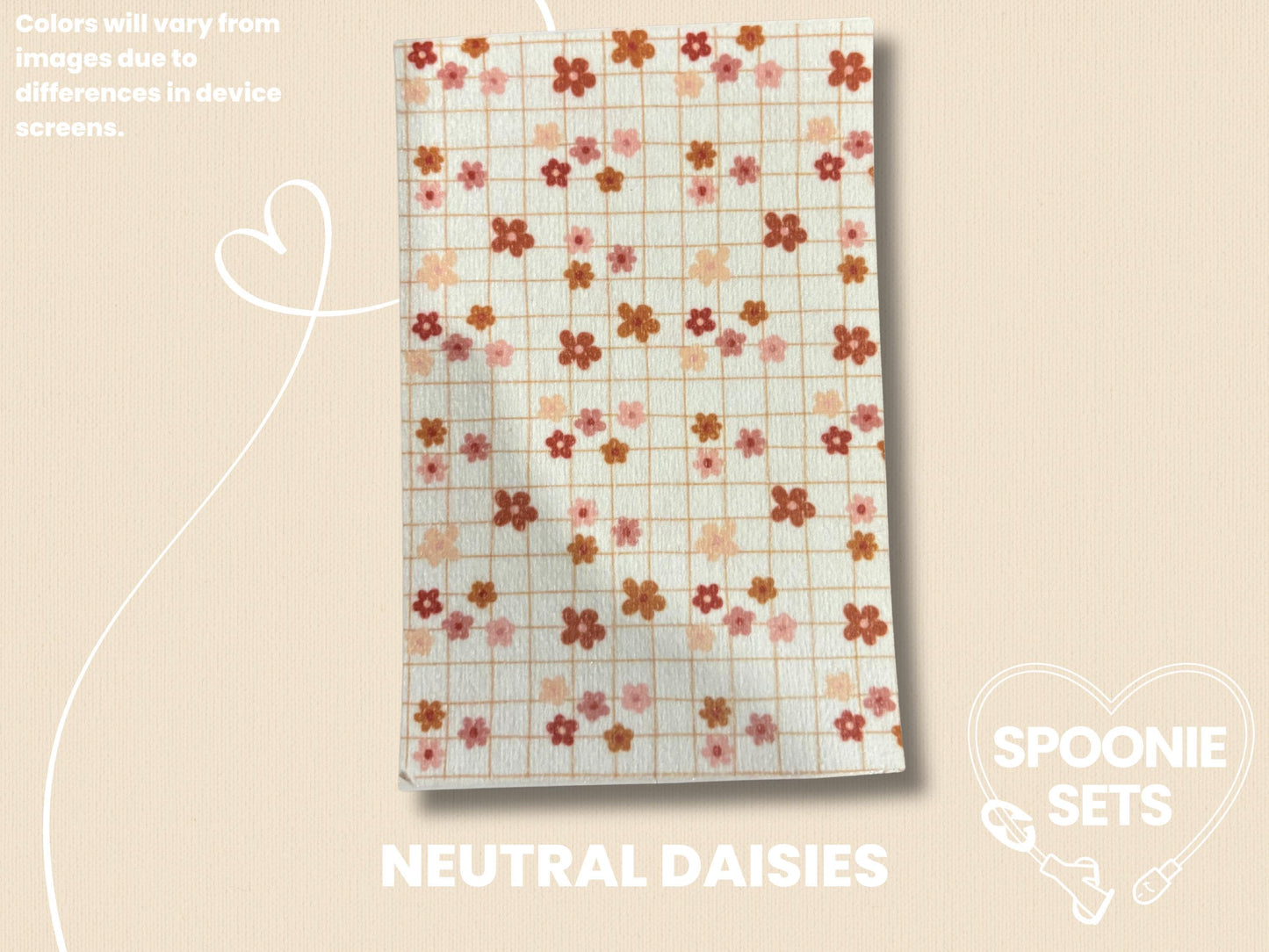 Floral Tubie Tape: Pink Tulips, Neutral Daisies, Wildflowers - Decorative Tape for Feeding Tubes