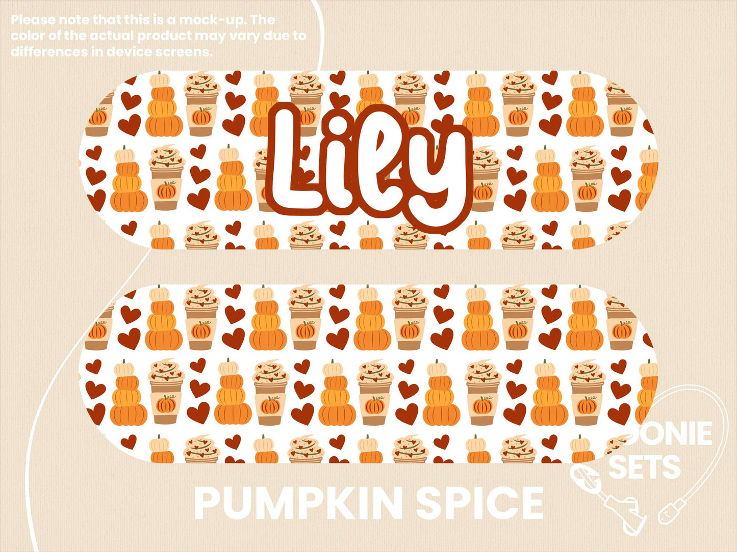 Fall Feeding Tube Pump Sticker: Mushrooms, Pumpkin Spice, Autumn Cat