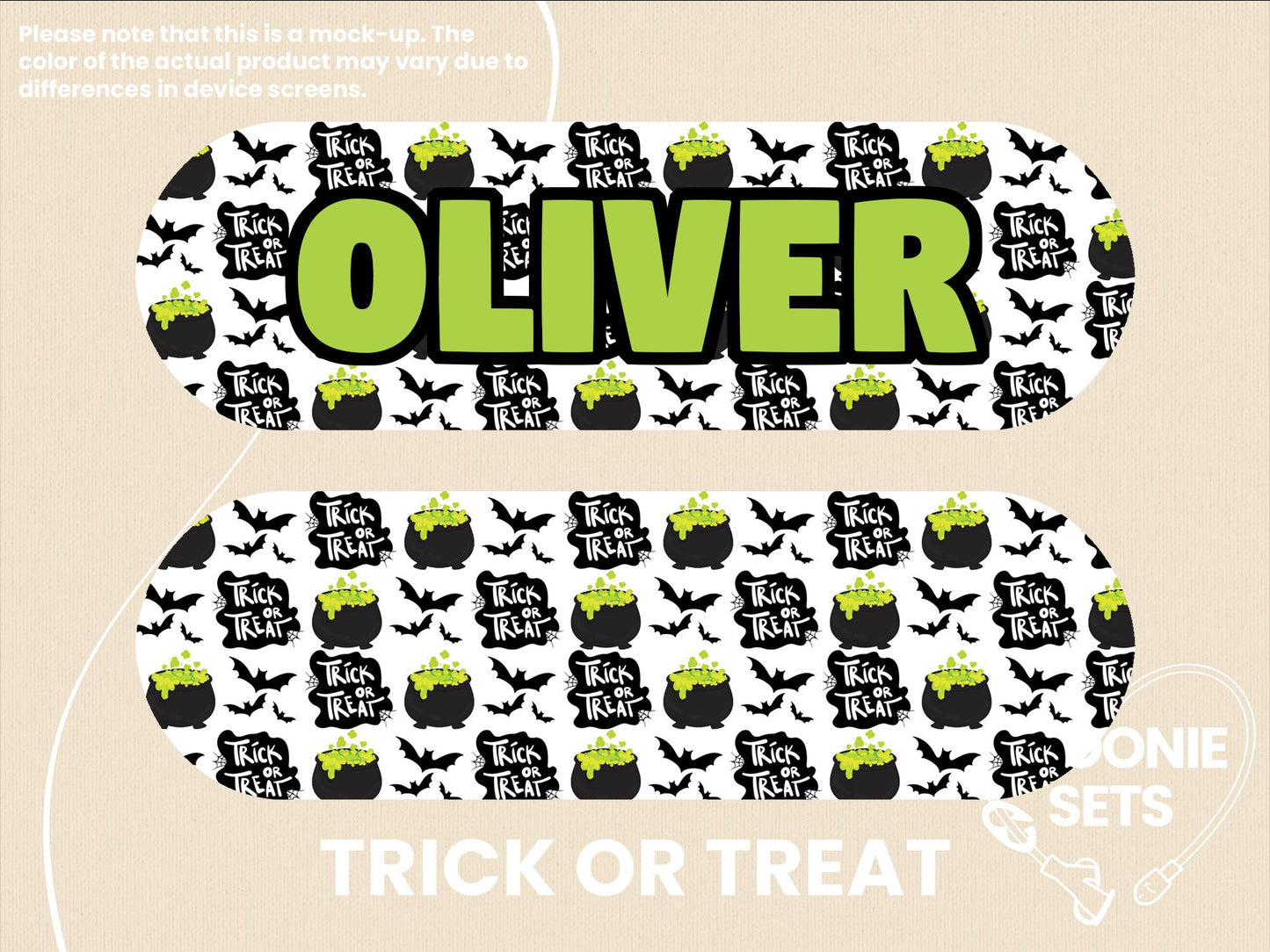 Halloween Feeding Tube Pump Sticker: Pumpkin Ghosts, Skulls, Spiders