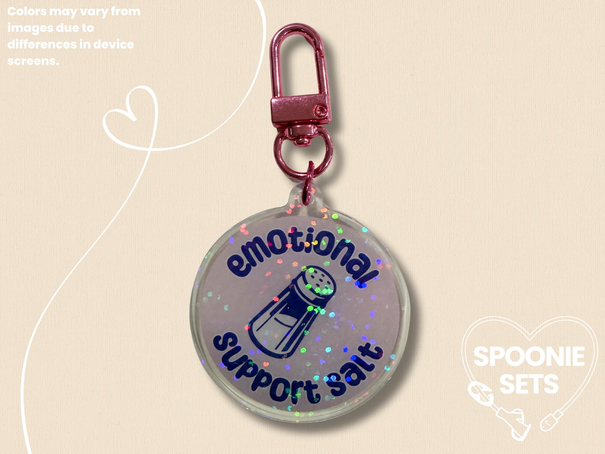 Emotional Support Salt Keychain Bundle-3-Spoonie Sets