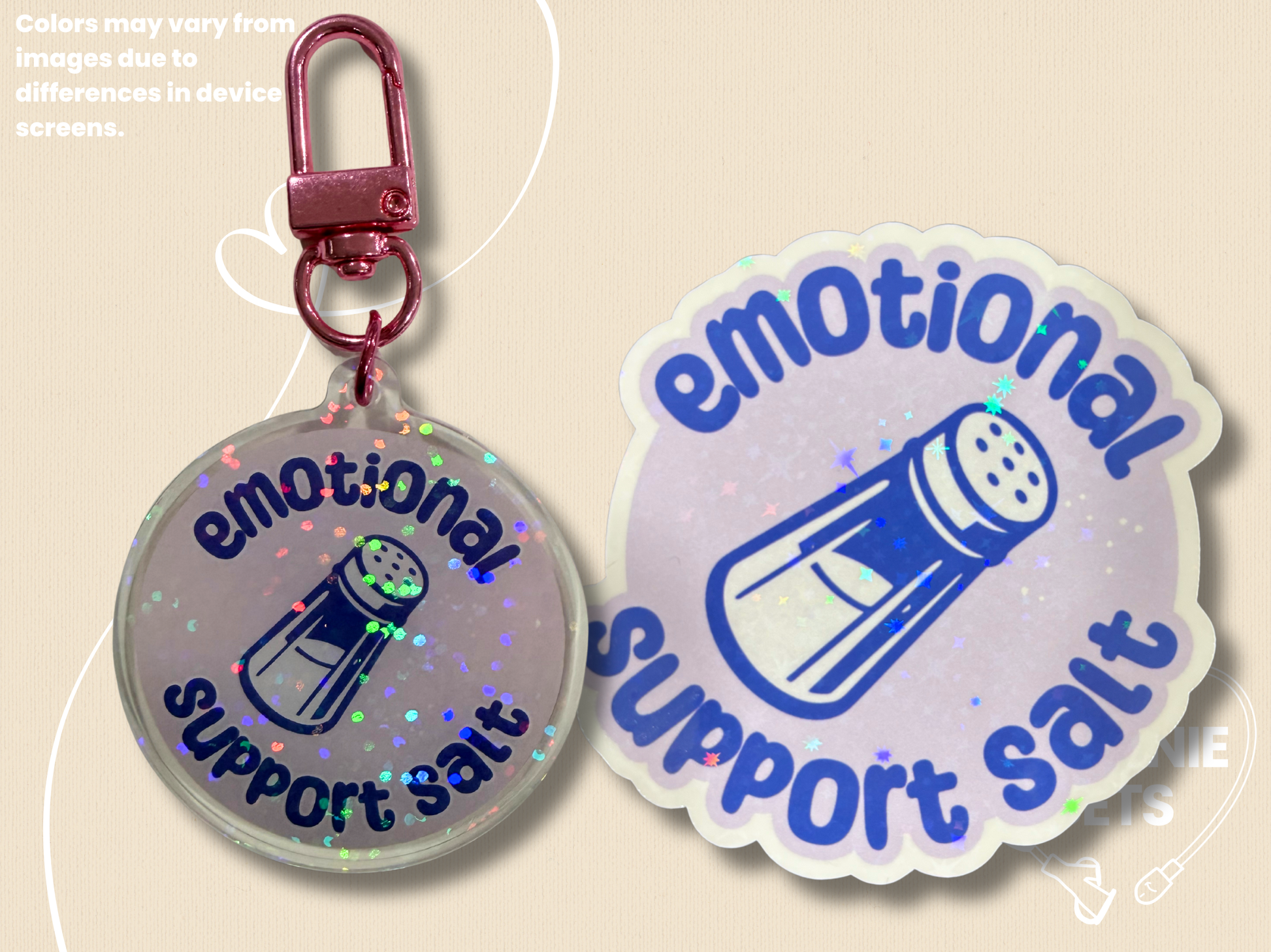 Emotional Support Salt Keychain Bundle-1-Spoonie Sets