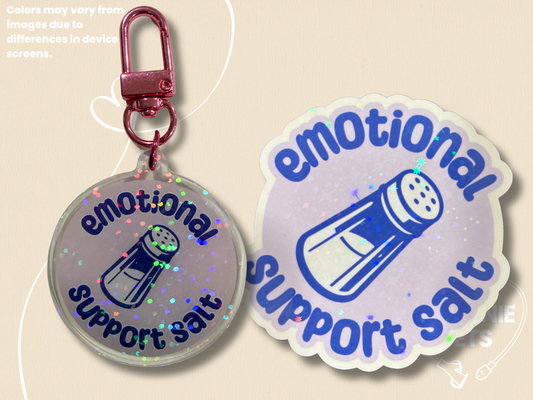 Emotional Support Salt Keychain Bundle-1-Spoonie Sets