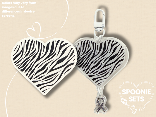 Zebra Print Heart Bundle-1-Spoonie Sets