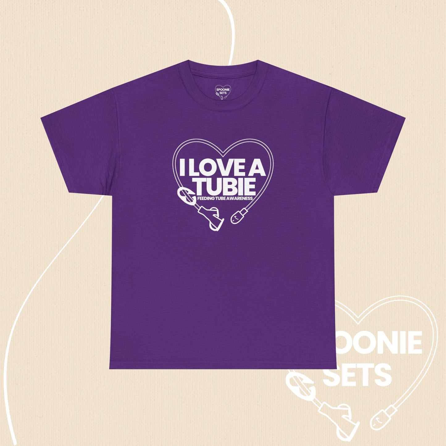 I Love a Tubie Feeding Tube Heart T-Shirt: Medical Awareness Tee