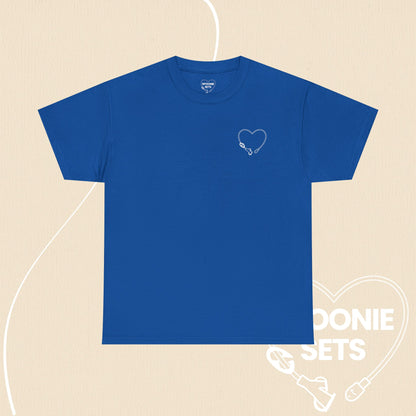 Heart Feeding Tube T-Shirt: Medical Awareness, Chronic Illness Tee-T-Shirt-2-16181390532388960665-Royal-S-Spoonie Sets