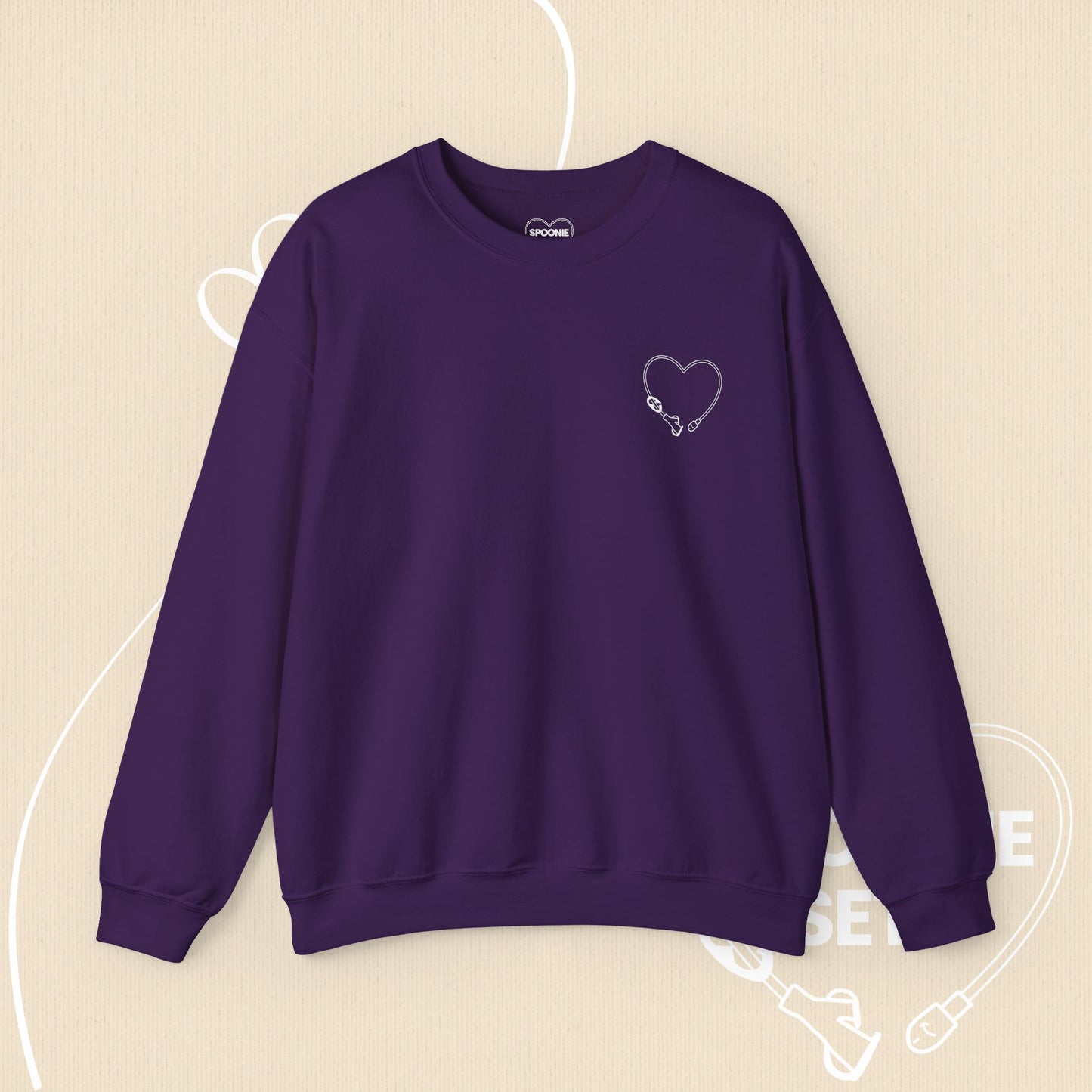 Heart Feeding Tube Sweatshirt: Medical Awareness, Chronic Illness Support