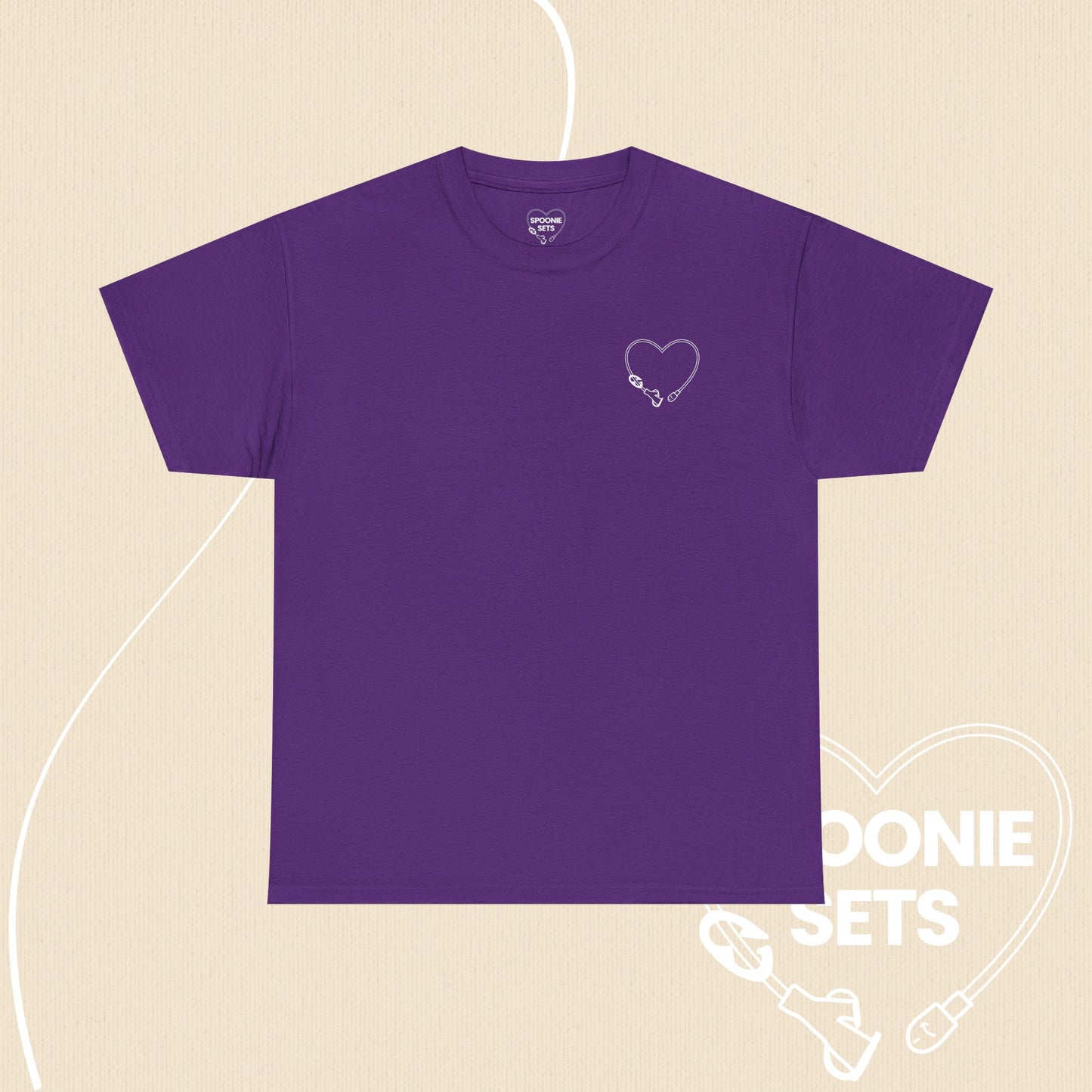 Heart Feeding Tube T-Shirt: Medical Awareness, Chronic Illness Tee