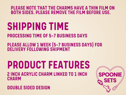 Text on a light background detailing shipping time, product features, and a note about protective film.