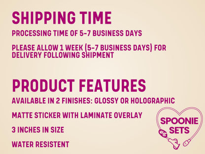 Pink lungs sticker with a frowning face and "Out of Order" sign, 2.8"x3" matte with glossy or holographic laminate.