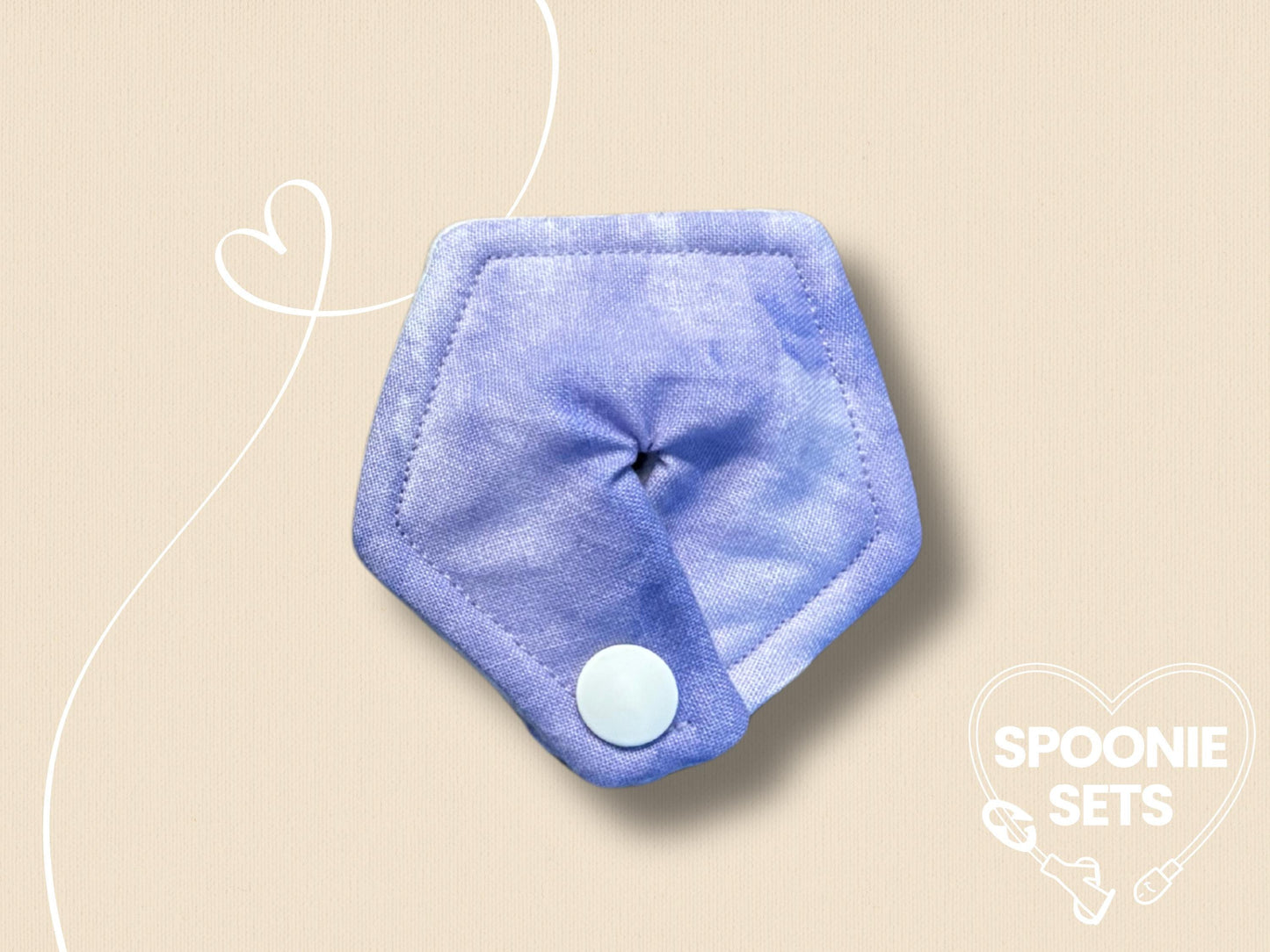 Tubie Pad - Purple Watercolor for G/GJ/J Feeding Tubes