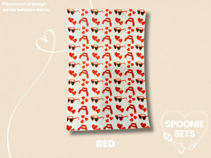 Decorative Tubie Tape: Album Collection Prints for Medical Devices-3-TPE-4X6-014-001-Red-4 x 6 Inches-Spoonie Sets