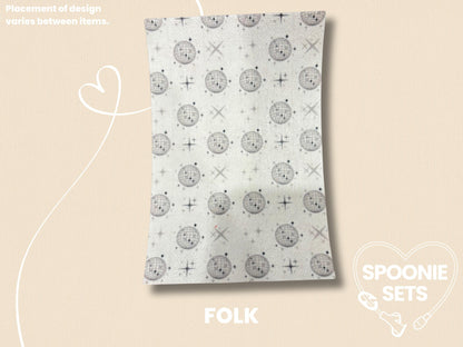 Decorative Tubie Tape: Album Collection Prints for Medical Devices-4-TPE-4X6-014-002-Folk-4 x 6 Inches-Spoonie Sets