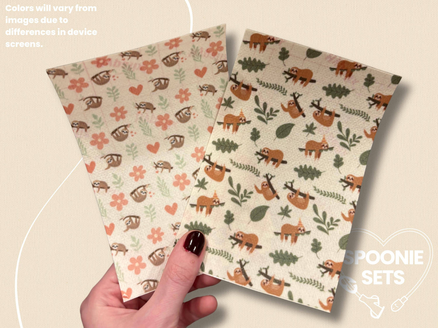 Sloth Printed Tubie Tape: Floral, Party for NG/NJ Feeding Tube, Central Line-1-Spoonie Sets