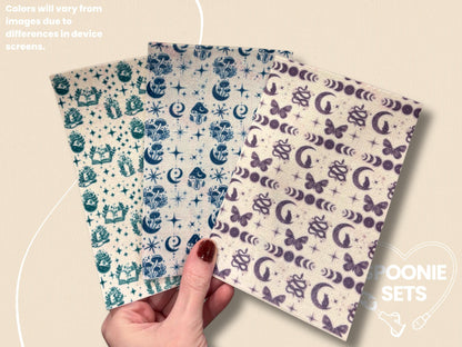 Witchy Tubie Tape: Green Potions, Purple Magic, Blue Mushrooms - Decorative Tape for Feeding Tubes-1-Spoonie Sets