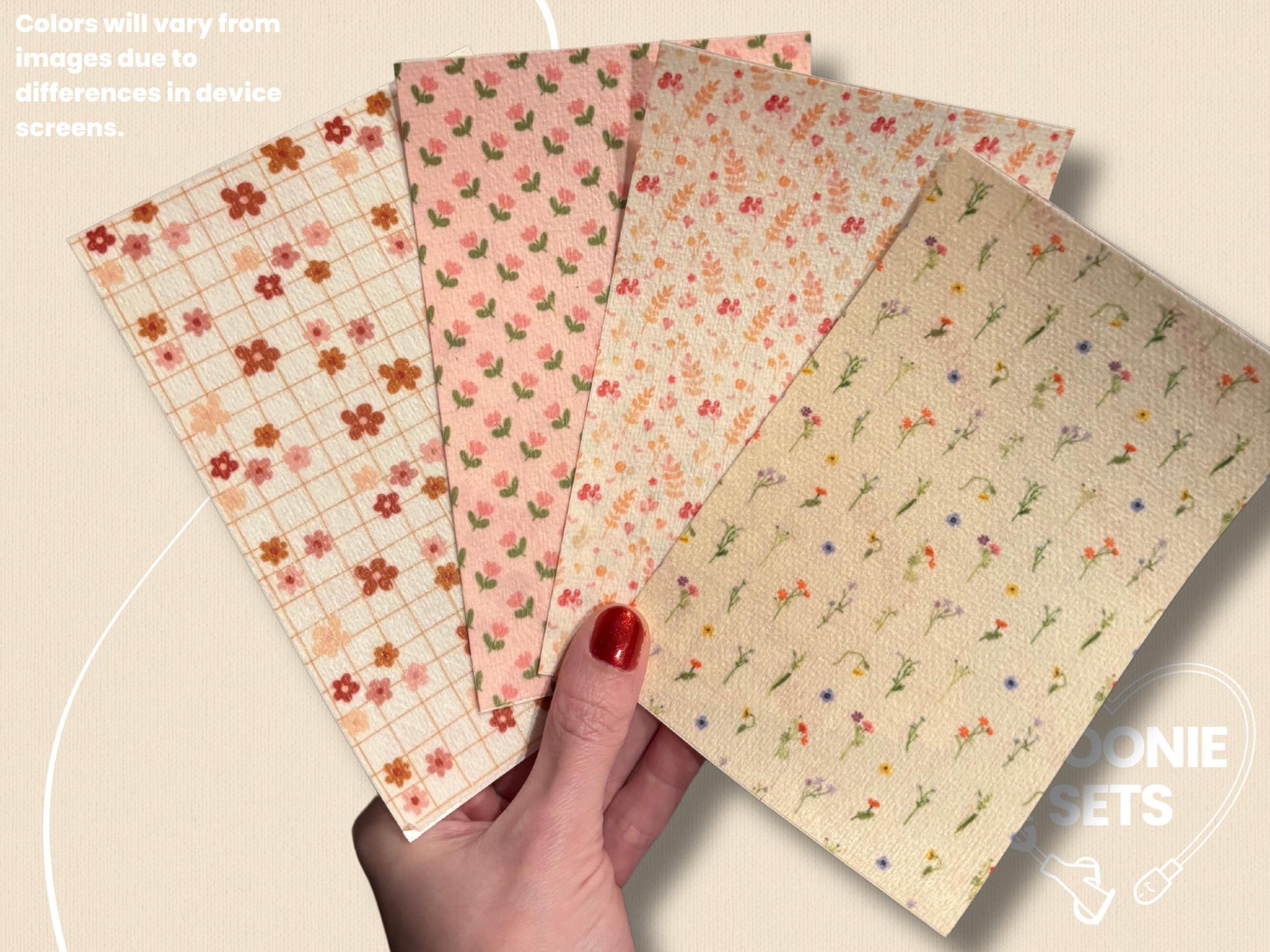 Floral Tubie Tape: Pink Tulips, Neutral Daisies, Wildflowers - Decorative Tape for Feeding Tubes