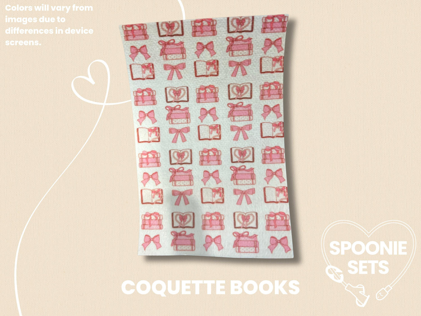 Reading Collection Tubie Tape: Floral Library, Books, Cats-4-TPE-4X6-003-002-Coquette Books-4 x 6 Inches-Spoonie Sets