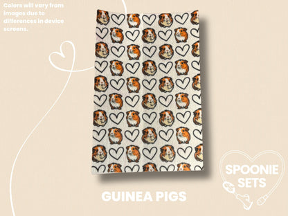Pet Print Tubie Tape: Guinea Pig, Dogs Feeding Tube & Central Line Decoration-3-TPE-4X6-027-002-Guinea Pigs-4 x 6 Inches-Spoonie Sets