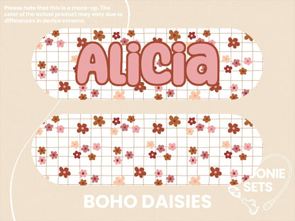 Floral Feeding Tube TPN Pump Sticker: Wildflower, Tulip, Daisy Design