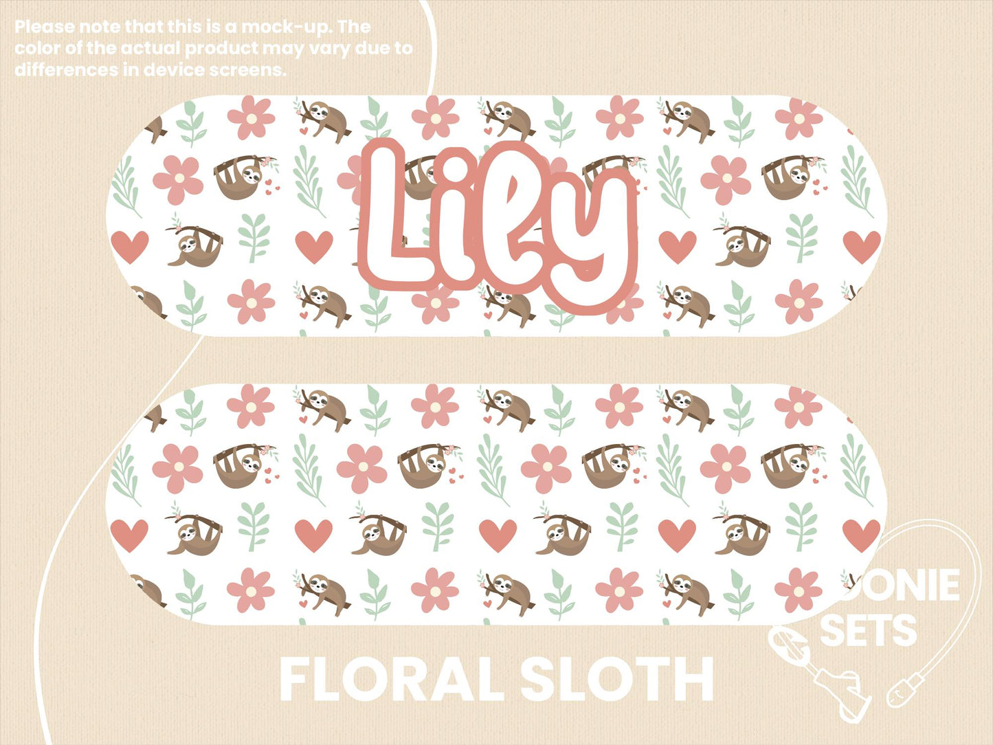 Feeding Tube Pump Sticker: Animal Designs - Capybara, Sloth
