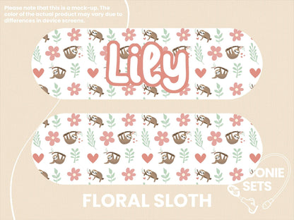 Feeding Tube TPN Pump Sticker: Animal Designs - Capybara, Sloth