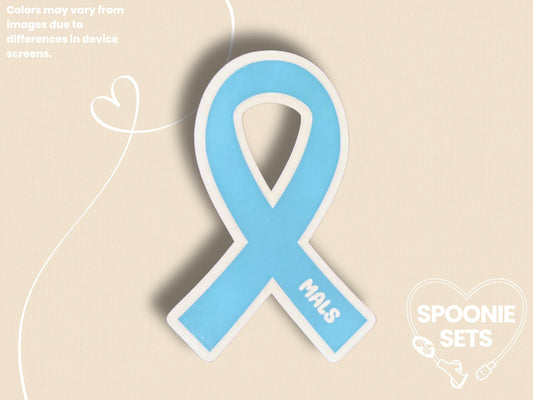 MALS Awareness Ribbon Sticker: Vascular Compression Advocacy Decal