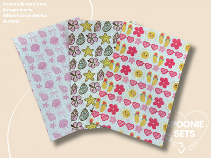 Summer Tubie Tape Collection: Floral, Seashells, Flip Flops-1-Spoonie Sets