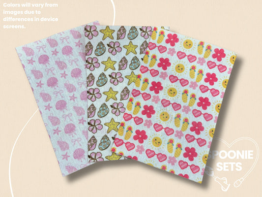 Summer Tubie Tape Collection: Floral, Seashells, Flip Flops-1-Spoonie Sets