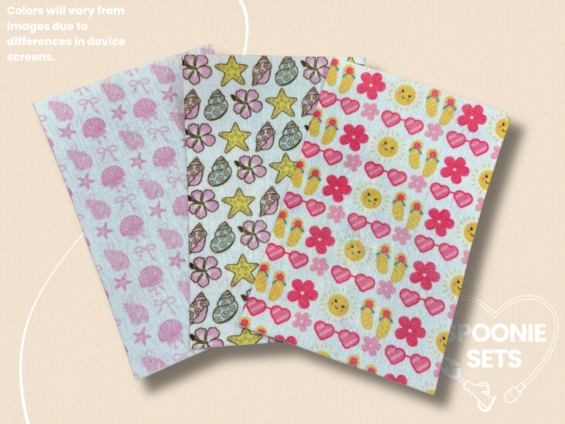 Summer Tubie Tape Collection: Floral, Seashells, Flip Flops