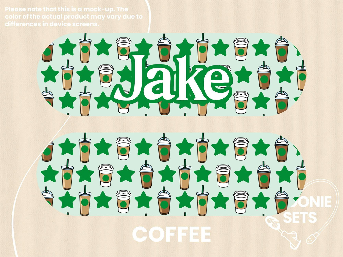 Feeding Tube TPN Pump Sticker: Drinks Collection - Lemon Lime, Boba, Cola, Coffee