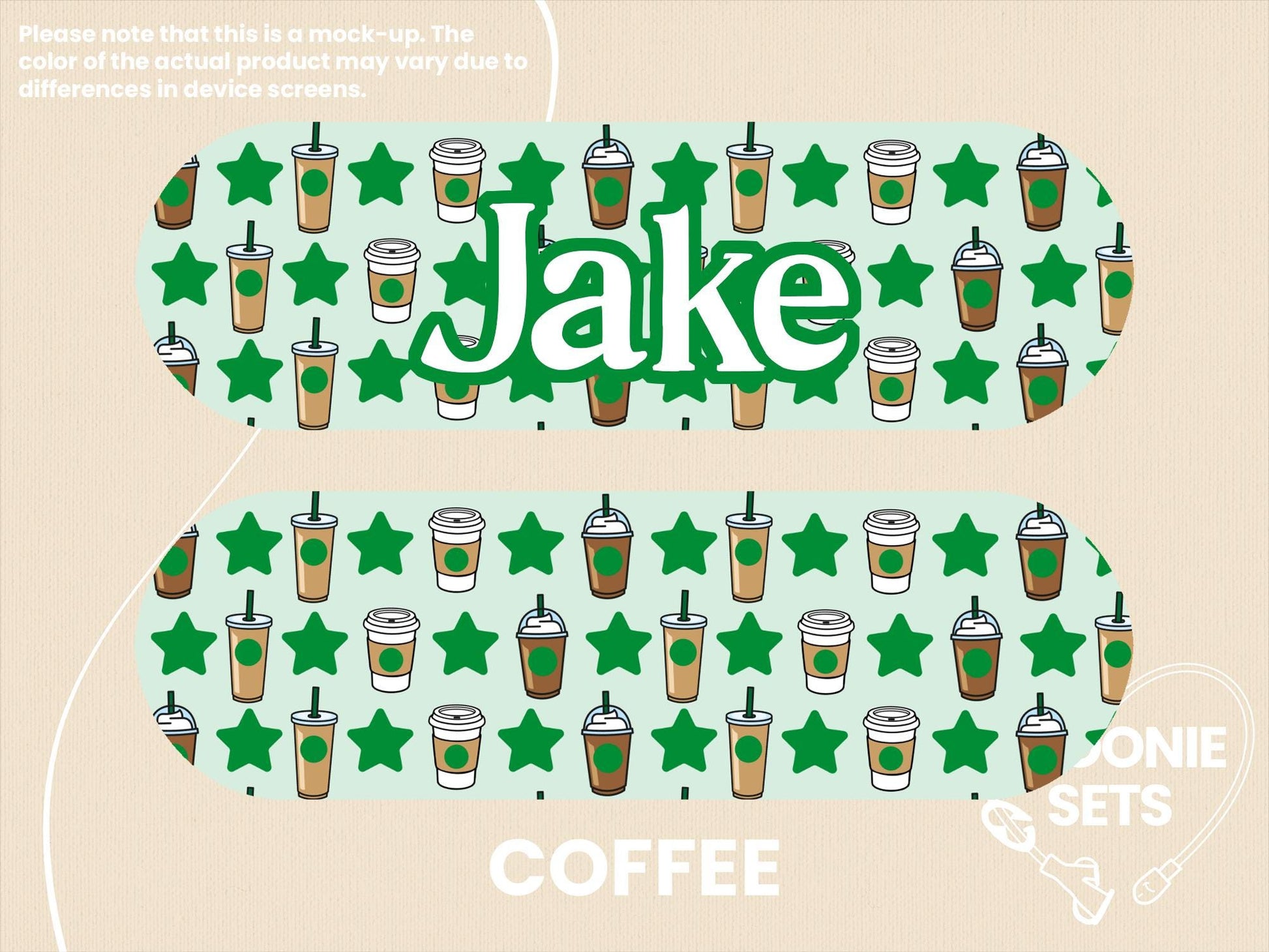 Feeding Tube TPN Pump Sticker: Drinks Collection - Lemon Lime, Boba, Cola, Coffee