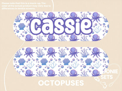 Sea Life Feeding Tube TPN Pump Sticker: Turtles, Octopuses, Sharks