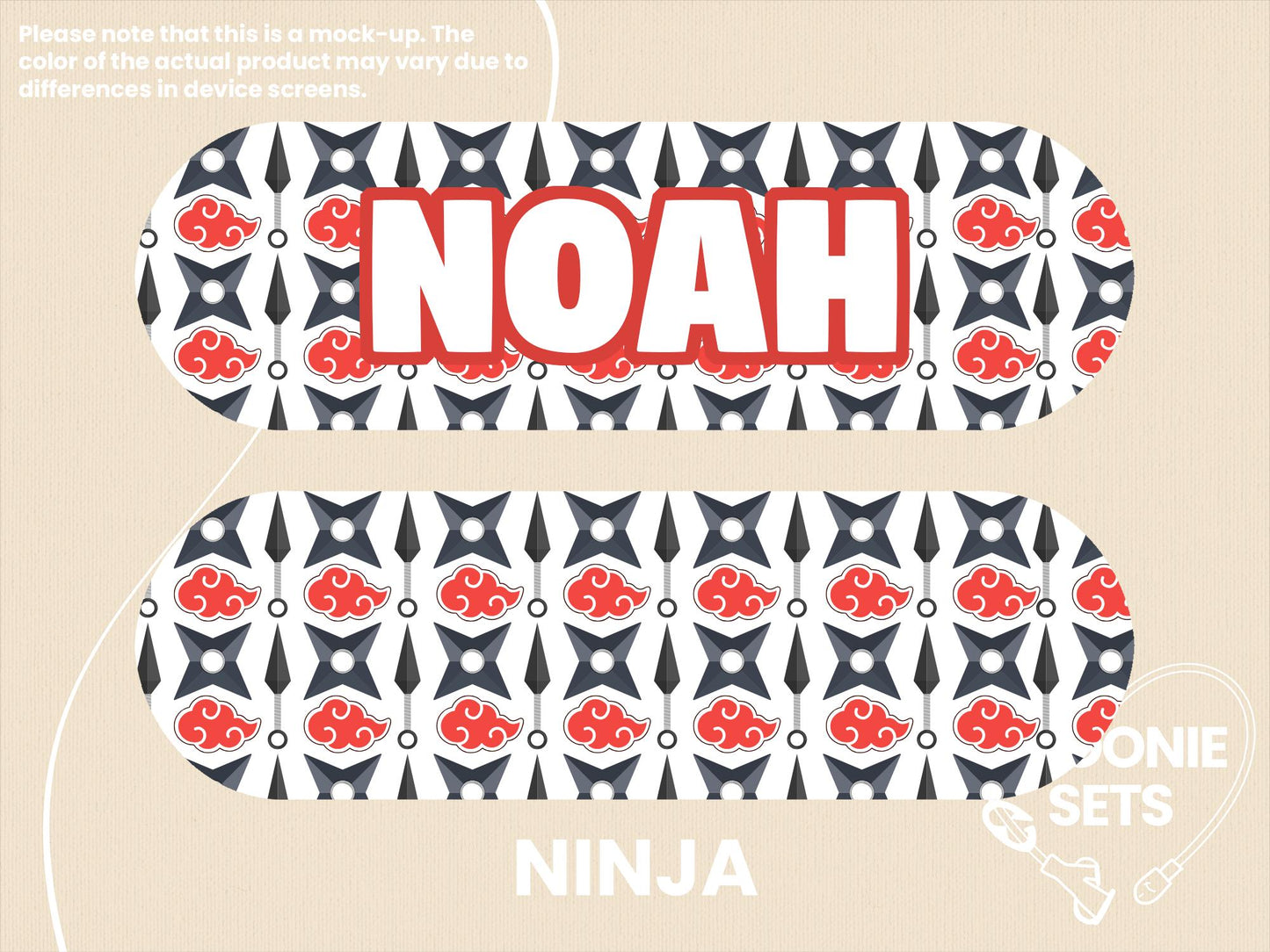 Feeding Tube Pump Sticker - Anime Collection (Ninja Shinobi, Magical Girl, Demon Swordsman) for NG/NJ/G/GJ/J Tube Infinity Joey