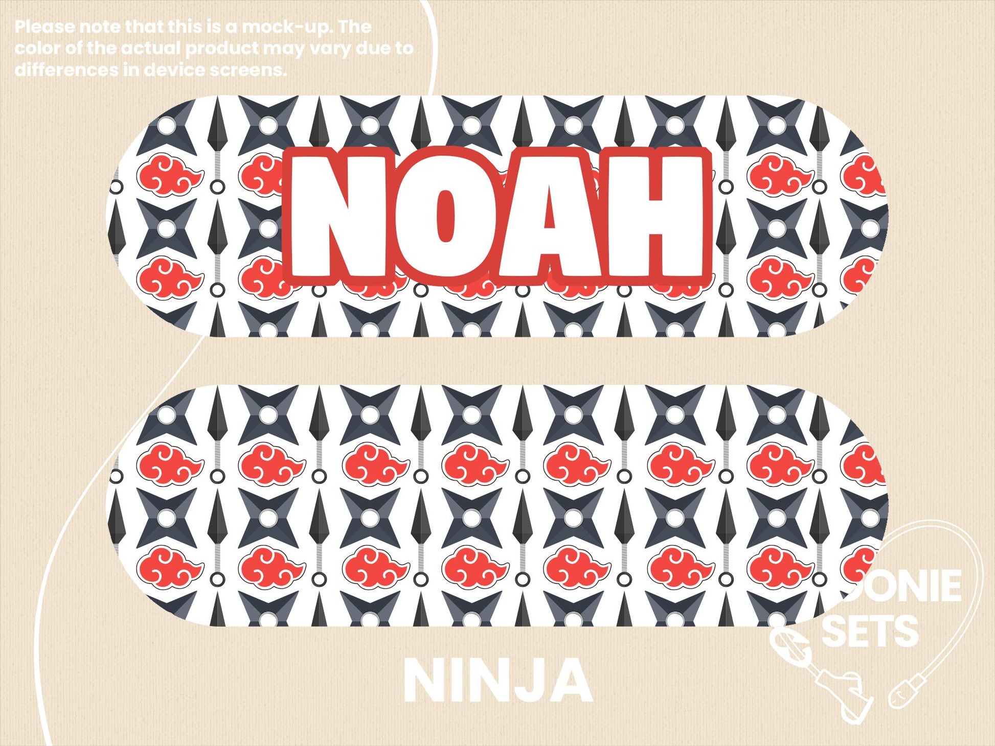 Feeding Tube Pump Sticker - Anime Collection (Ninja Shinobi, Magical Girl, Demon Swordsman) for NG/NJ/G/GJ/J Tube Infinity Joey