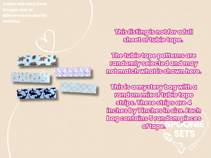 Tubie Tape: Sample Pack for NG/NJ Feeding Tube/Central Line-3-Spoonie Sets