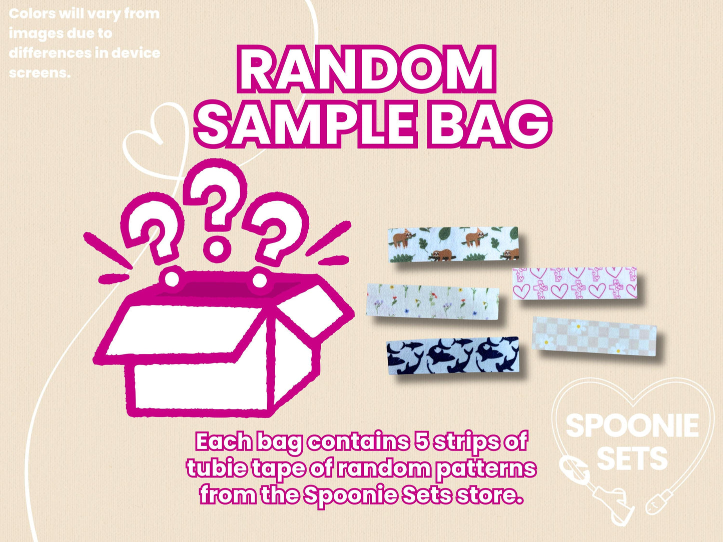 Tubie Tape: Sample Pack for NG/NJ Feeding Tube/Central Line-1-Spoonie Sets