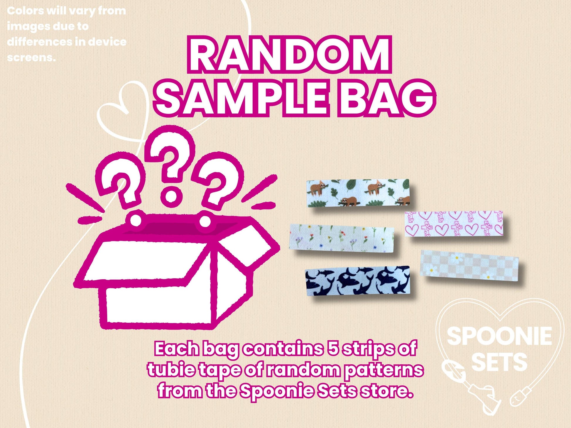 Tubie Tape: Sample Pack for NG/NJ Feeding Tube/Central Line-1-Spoonie Sets