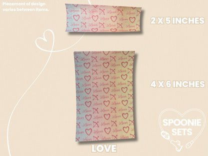 Decorative Tubie Tape: Album Collection Prints for Medical Devices-6-TPE-4X6-014-004-Love-4 x 6 Inches-Spoonie Sets