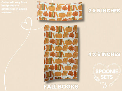 Fall Tubie Tape: Pumpkin Spice, Autumn Cats, Fall Mushrooms-5-TPE-4X6-008-004-Fall Books-4 x 6 Inches-Spoonie Sets