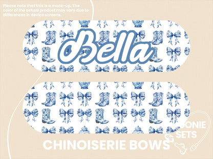 Western Feeding Tube TPN Pump Sticker: Disco Cowgirl, Bows, Boots