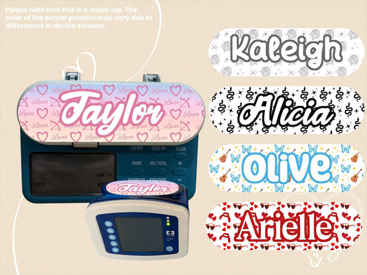 Feeding Tube Pump Sticker: Album Collection Designs