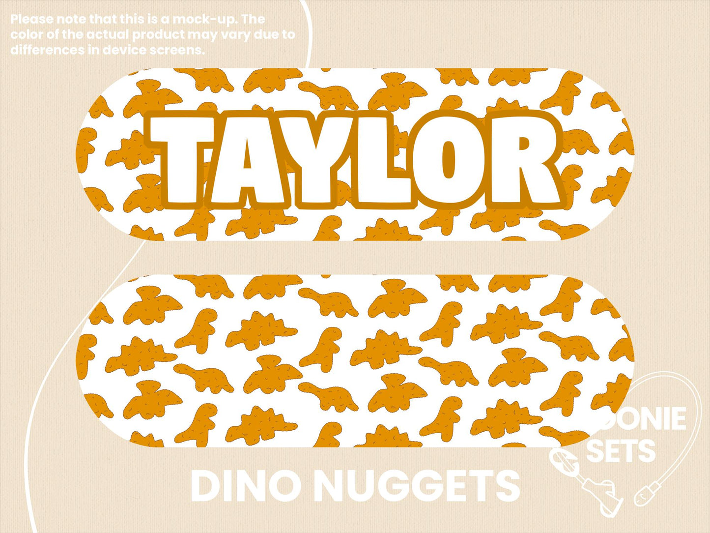 Feeding Tube TPN Pump Sticker: Snack Collection - Dino Nuggets, Gummy Bears, Sushi