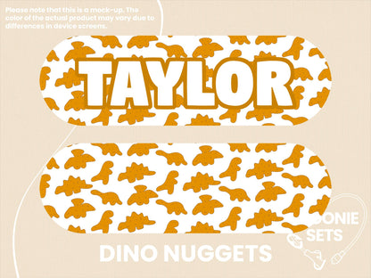 Feeding Tube TPN Pump Sticker: Snack Collection - Dino Nuggets, Gummy Bears, Sushi