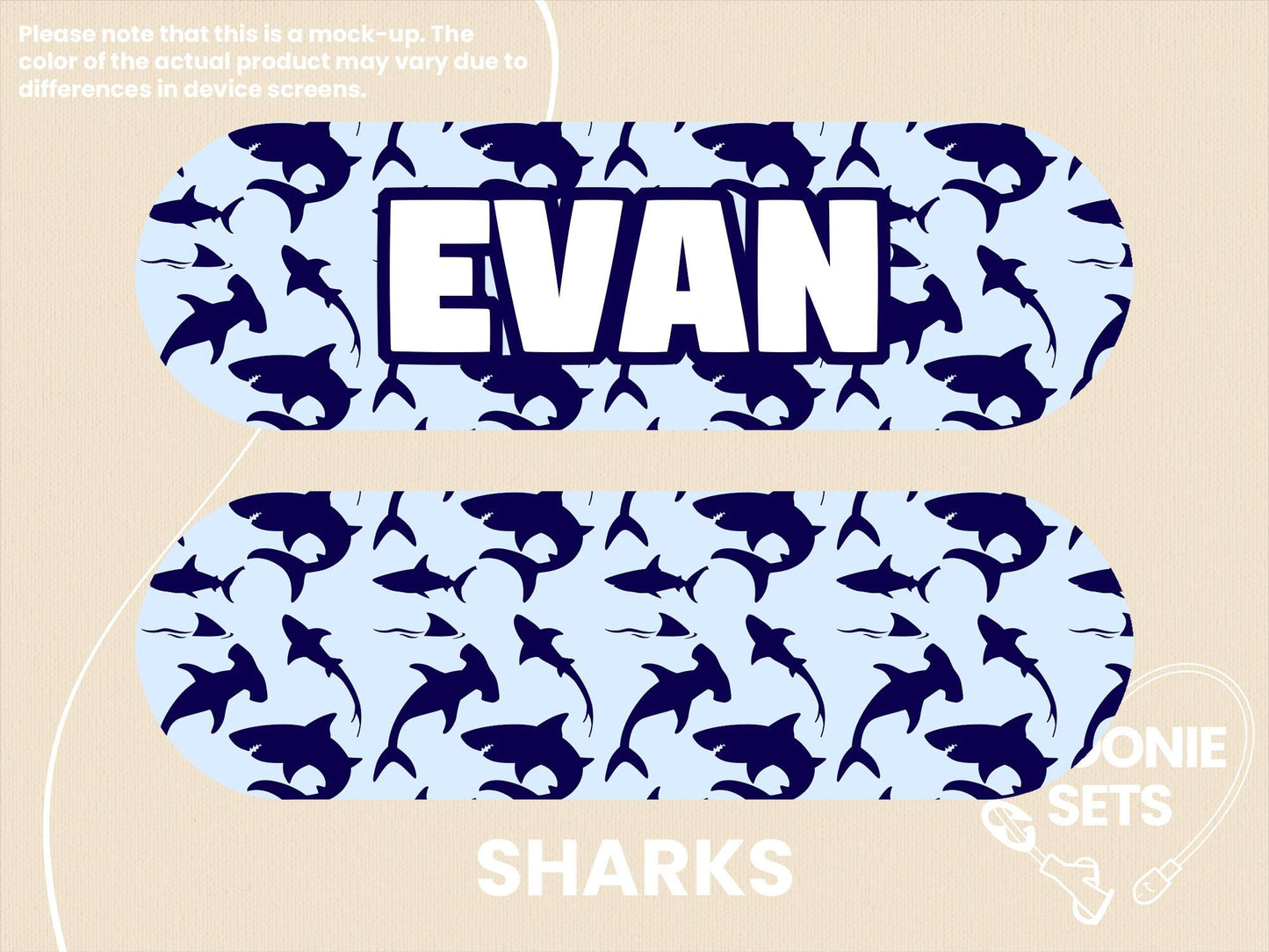 Sea Life Feeding Tube TPN Pump Sticker: Turtles, Octopuses, Sharks