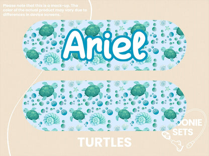 Sea Life Feeding Tube TPN Pump Sticker: Turtles, Octopuses, Sharks